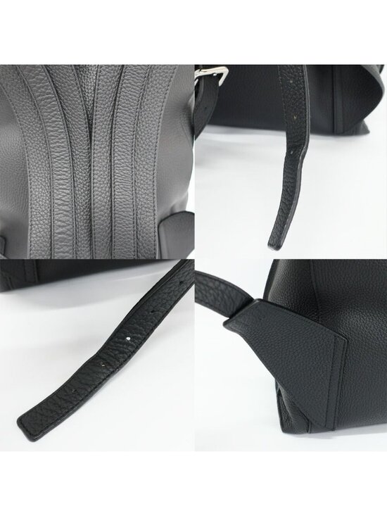 Loewe Ten T Backpack Black Silver Leather Anagram Logo main image 9